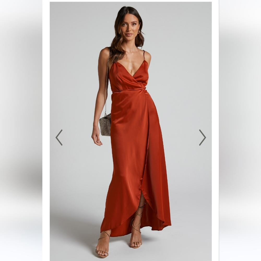 "Mine would be you" Showpo Wrap Dress, US size 0, AU 4 - Picture 3 of 9